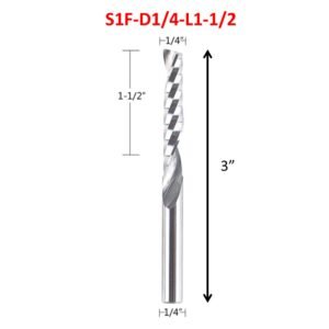 CarbideTool S1F-D1/4L1-1/2
