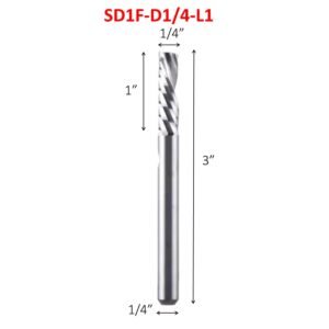 CarbideTool SD1F-D1/4L1