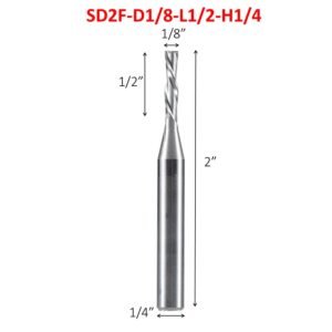 CarbideTool SD2F-D1/8L1/2H1/4