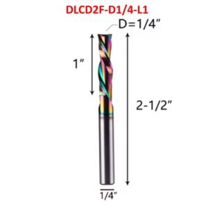 CarbideTool DLCD2F-D1/4L1